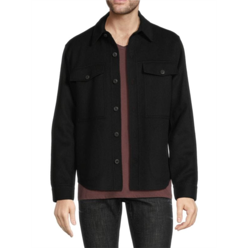 Vince Recycled Wool Blend Shirt Jacket