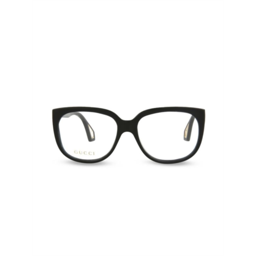 Gucci 56MM Rectangle Eyeglasses