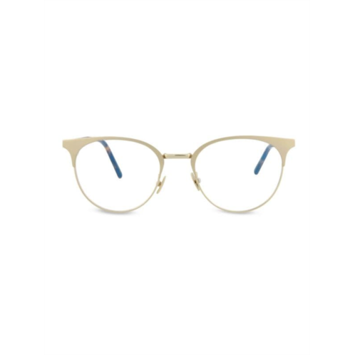 Saint Laurent 52MM Oval Eyeglasses