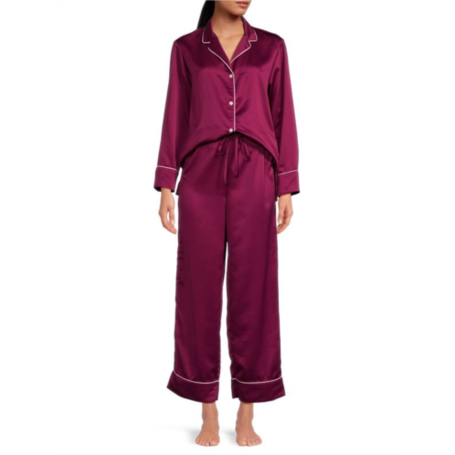 Natori 2-Piece Satin Pajama Set