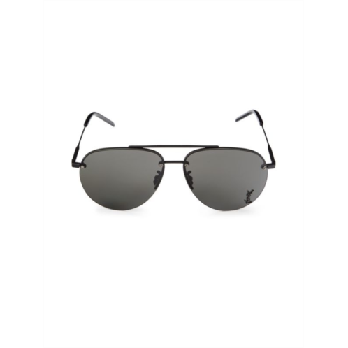 Saint Laurent 63MM Aviator Sunglasses