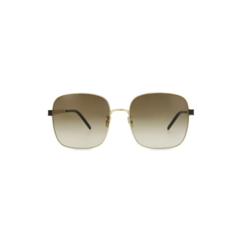 Saint Laurent 60MM Square Sunglasses