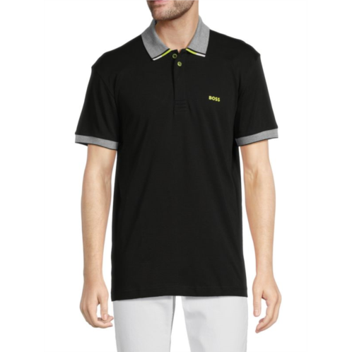 BOSS Paddy Contrast Tipped Polo