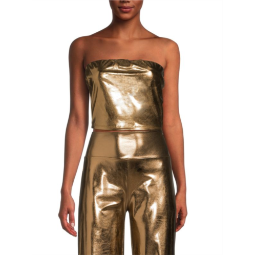 Renee C. Metallic Tube Top