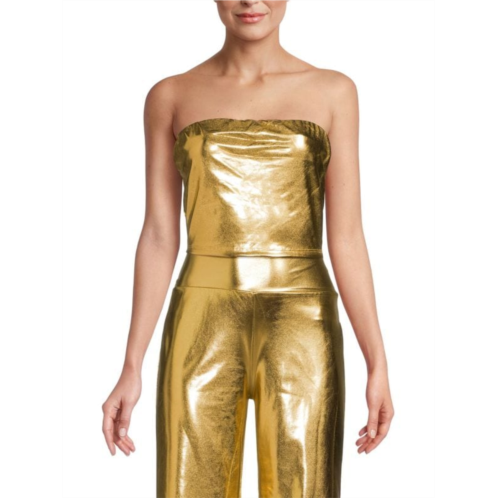 Renee C. Metallic Tube Top