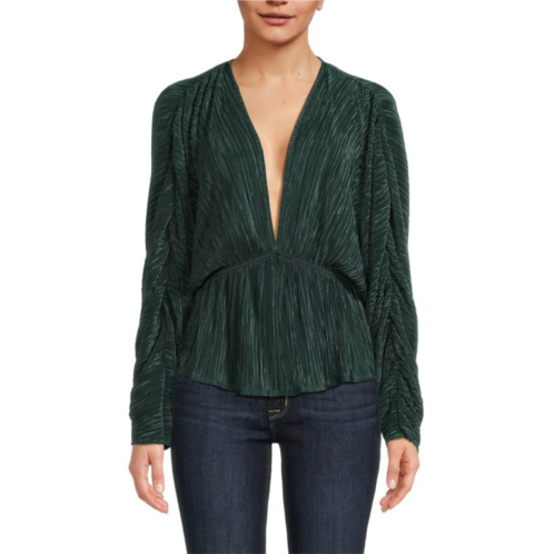 Renee C. Plisse Dolman Sleeve Top