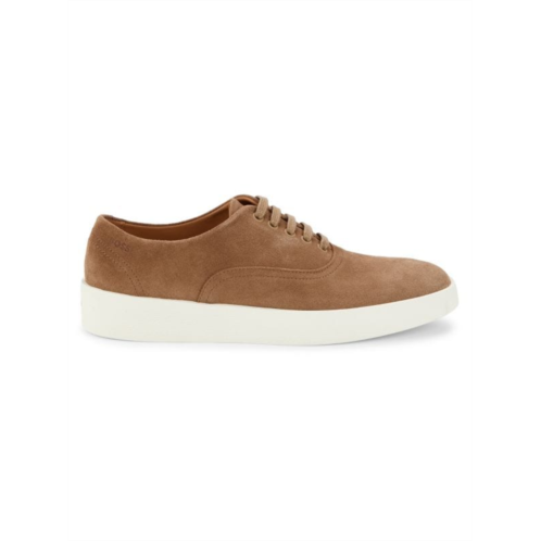 BOSS Contrast Sole Suede Sneakers