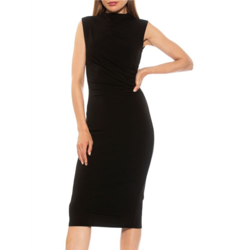 Alexia Admor Ruched Bodycon Midi Dress