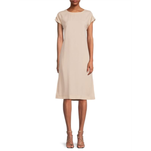 Piazza Sempione Abito Solid Midi Dress