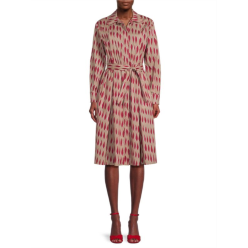 Piazza Sempione Abito Printed Midi Dress