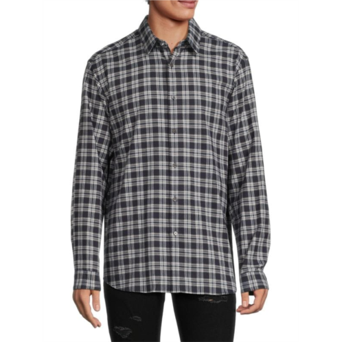 Theory Irving Plaid Shirt