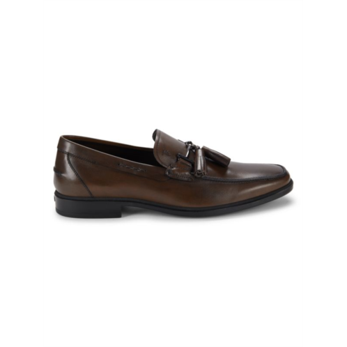 Tod s Leather Tassel Loafers