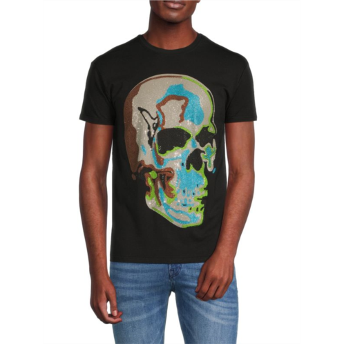 X Ray Embellished Skull Graphic Tee