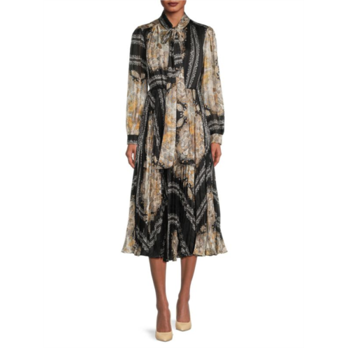 Mikael Aghal Paisley Tie A Line Dress