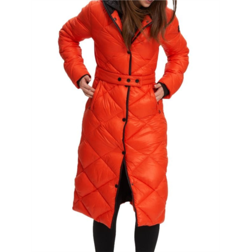 NOIZE Amiyah Quilted & Hooded Puffer Coat