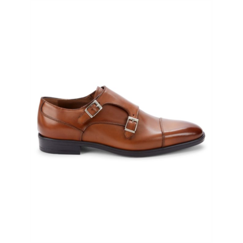 To Boot New York Heathrow Leather Double Monk Strap Shoes