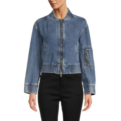 Walter Baker Sadey Denim Bomber Jacket