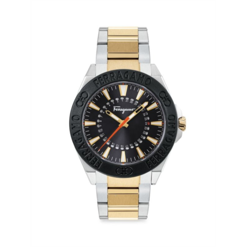 FERRAGAMO 43MM Stainless Steel Bracelet Watch