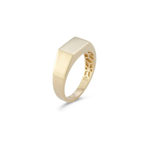Saks Fifth Avenue 14K Yellow Gold Rectangle Signet Ring