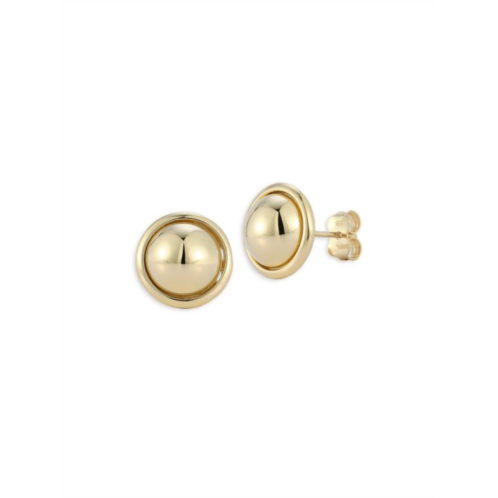 Saks Fifth Avenue 14K Yellow Gold Button Stud Earrings