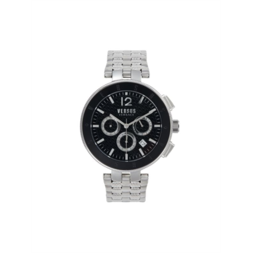 Versus Versace 44MM Stainless Steel Bracelet Chronograph Watch
