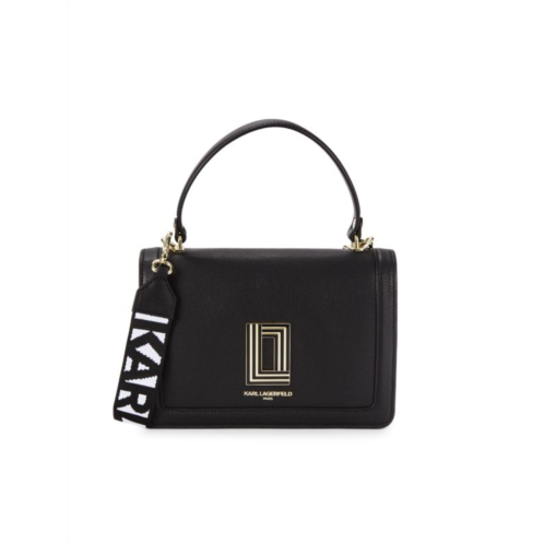 Karl Lagerfeld Paris Simone Leather Top Handle Bag