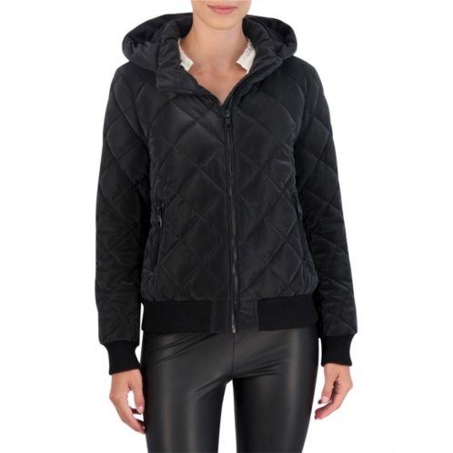 Ookie & Lala Hooded Quilted Bomber Jacket
