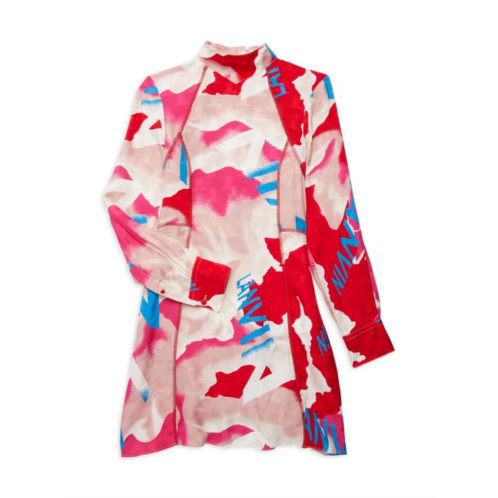 Lanvin Abstract Silk Blend Dress