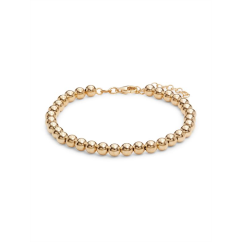 Saks Fifth Avenue Made in Italy 14K Yellow Gold Beaded Bracelet