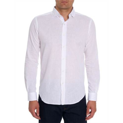 Robert Graham Bennett Linen-Cotton Shirt