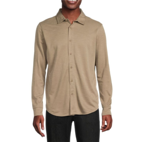 Saks Fifth Avenue Solid Shirt