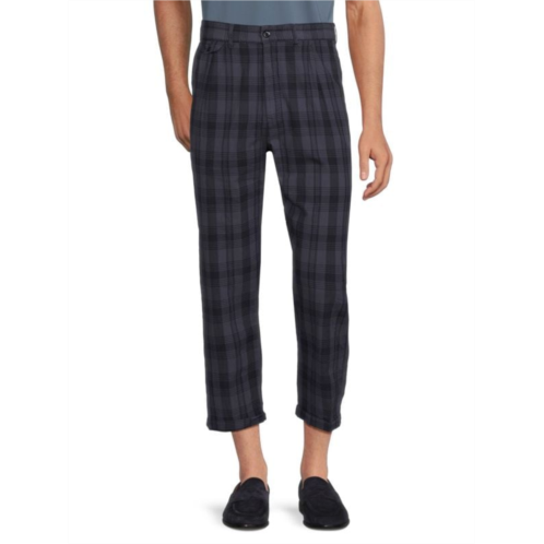 Alex Mill Plaid Pleated Cropped Pants