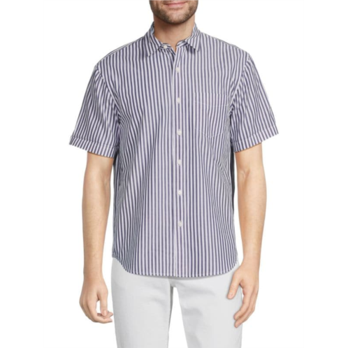 Alex Mill Short Sleeve Striped Button Down Shirt
