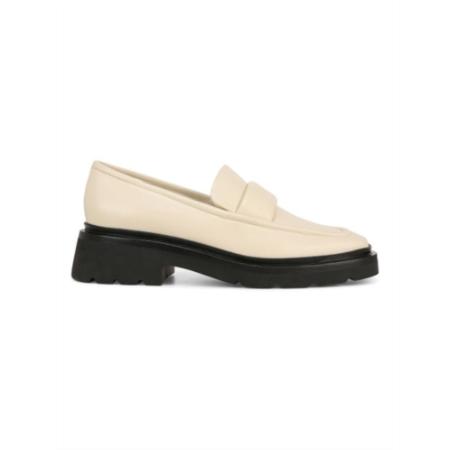 Vince Robin Leather Lug Sole Loafers