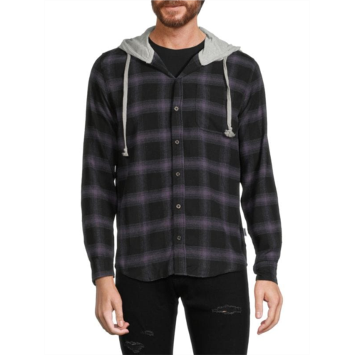 VSTR PREMIUM Plaid Hooded Shirt Jacket