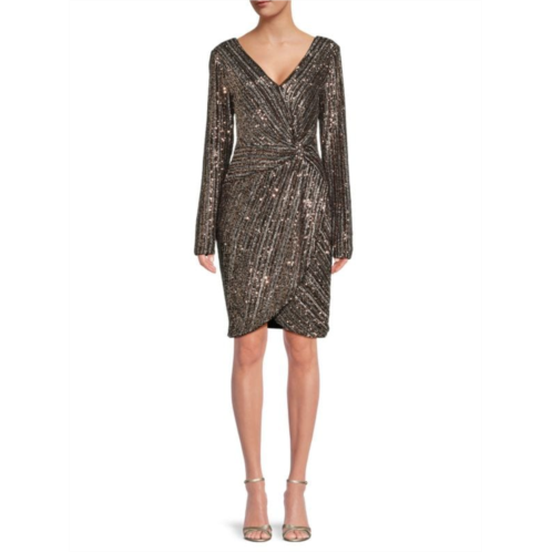 Guess Sequin Twist Knee Dress