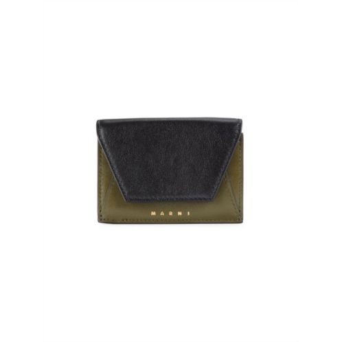 Marni Tri Fold Leather Wallet