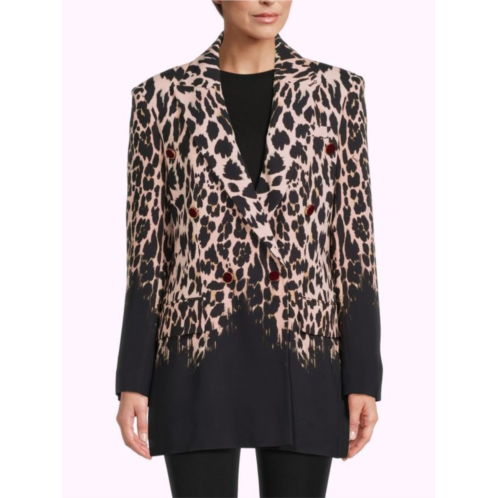 Roberto Cavalli Leopard Print Blazer