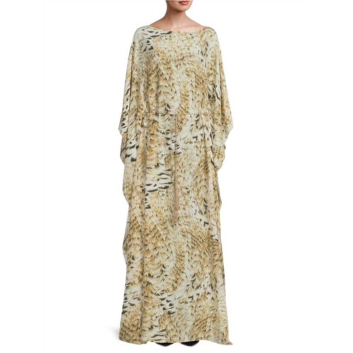 Roberto Cavalli Printed Maxi Caftan Dress