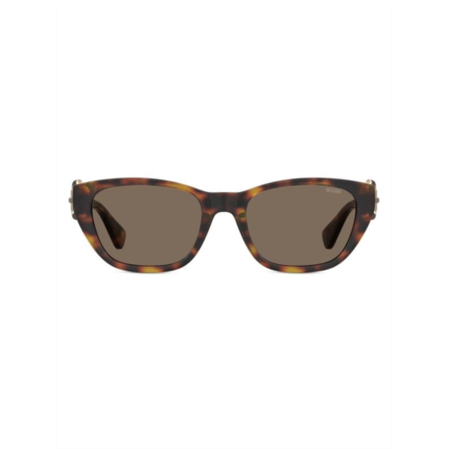 Moschino 55MM Buckle Cat Eye Sunglasses