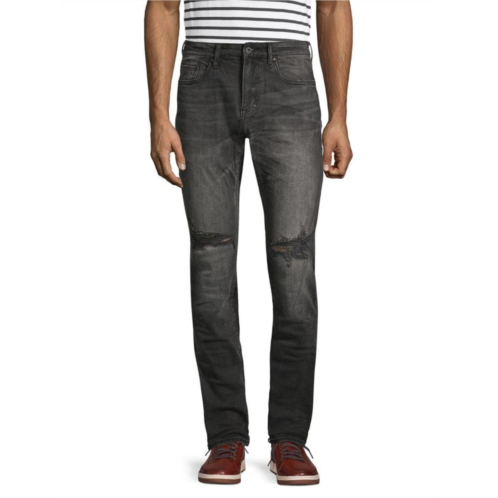 Prps High Rise Distressed Slim Fit Jeans