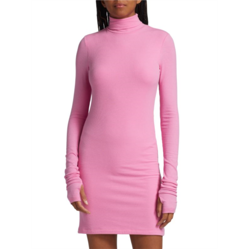 ATM Anthony Thomas Melillo Turtleneck Mini Bodycon Dress