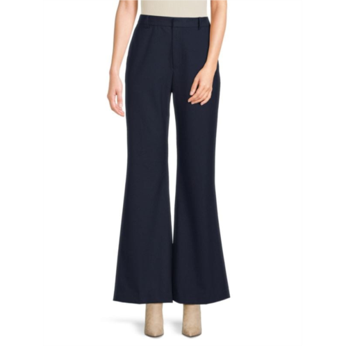 BCBGMAXAZRIA Flat Front Flared Pants