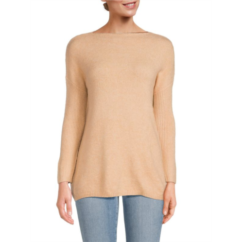 Renee C. ?Boatneck Long Sweater