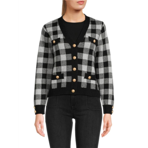 Renee C. Checkered Cardigan