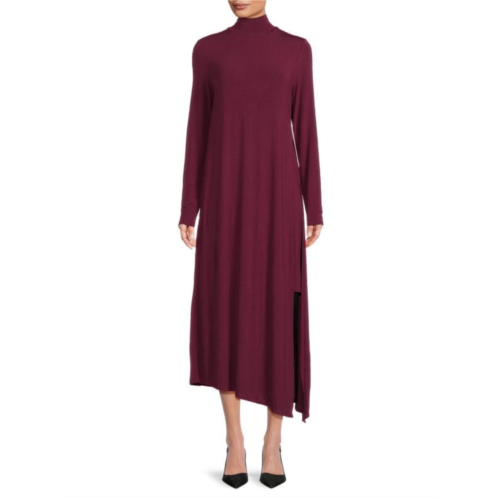 BCBGMAXAZRIA Kabrina Asymmetric Midi Sweater Dress