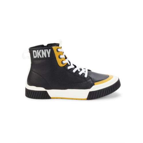DKNY Logo Mid Top Sneakers