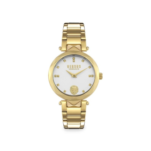 Versus Versace Covent Garden 36MM Stainless Steel IP Gold Bracelet Watch