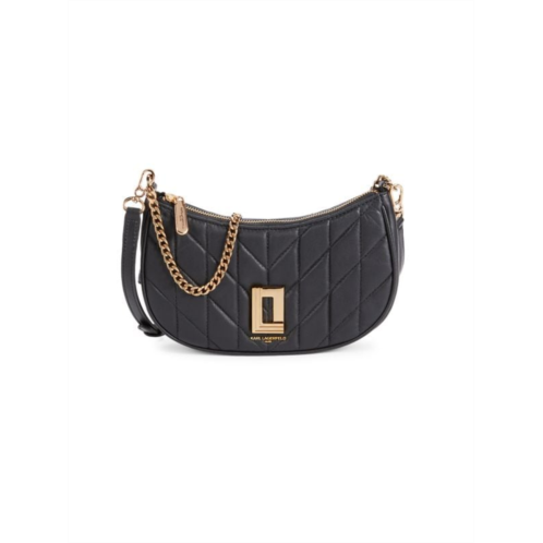 Karl Lagerfeld Paris Lafayette Quilted Leather Crossbody Bag