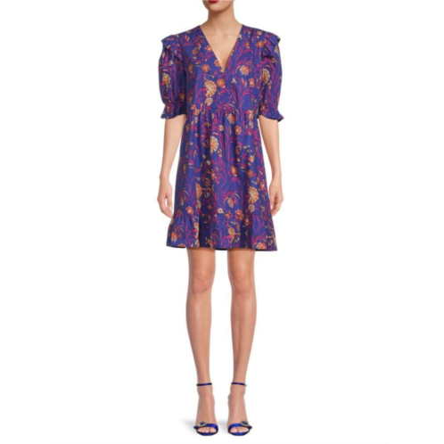 Ba&sh Floral Mini A-Line Dress